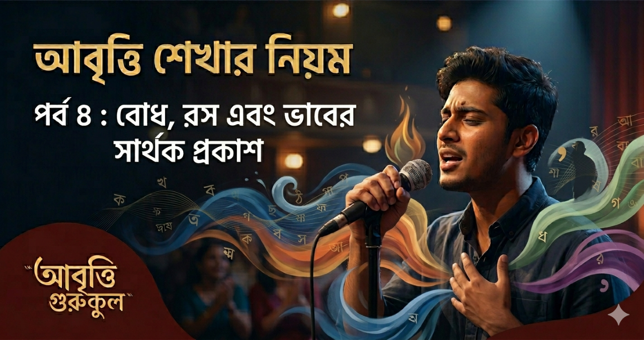 আবৃত্তি শেখার নিয়ম পর্ব ৪ - বোধ, রস এবং ভাবের সার্থক প্রকাশ